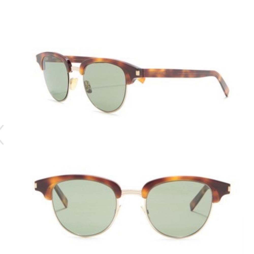 Saint Laurent Browline 49mm Clubmaster Sunglasses